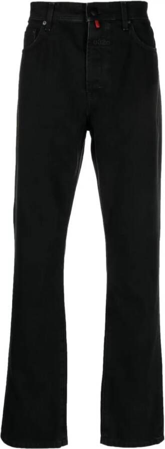 032c Jeans met logopatch Zwart