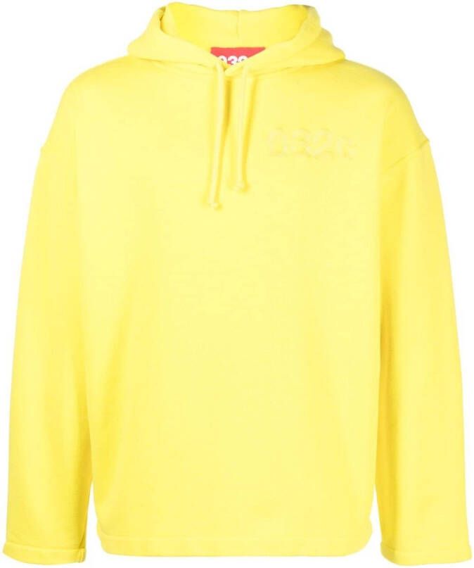 032c Hoodie met geborduurd logo Geel