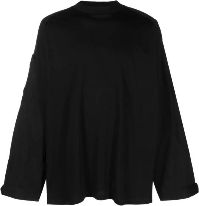 032c Sweater met meerdere patches Zwart