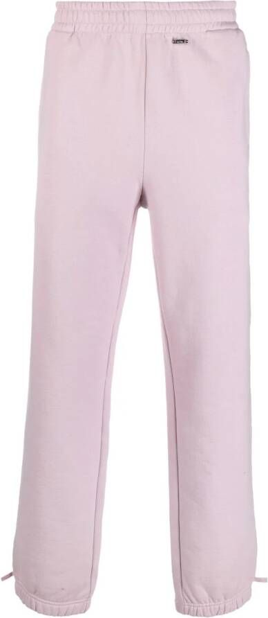 032c Trainingsbroek met logoplakkaat Beige