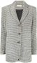 0711 Blazer met pied-de-poule print Veelkleurig - Thumbnail 1