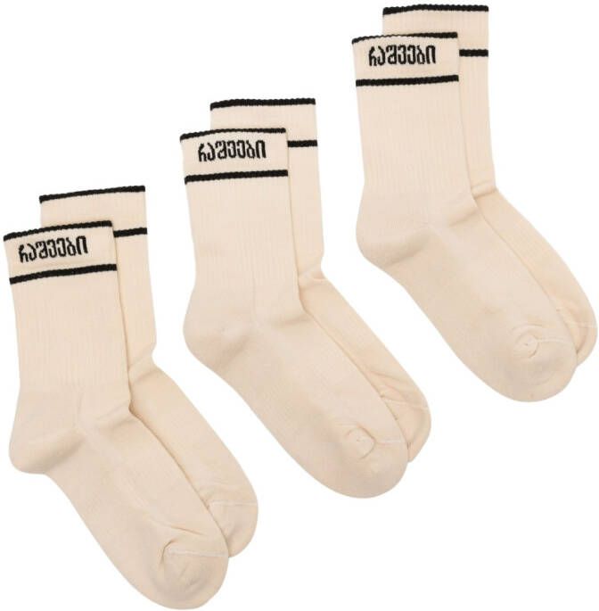 0711 Katoenen sokken Beige