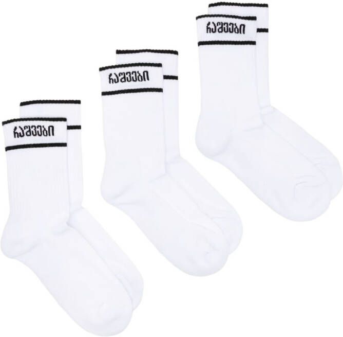 0711 Katoenen sokken Wit