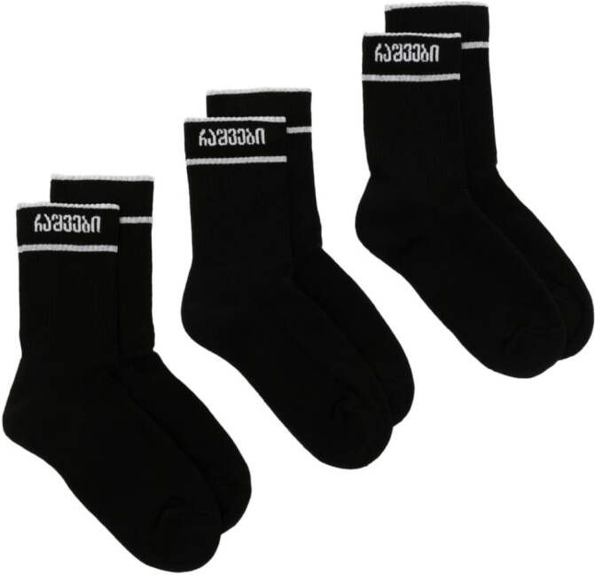 0711 Katoenen sokken Zwart