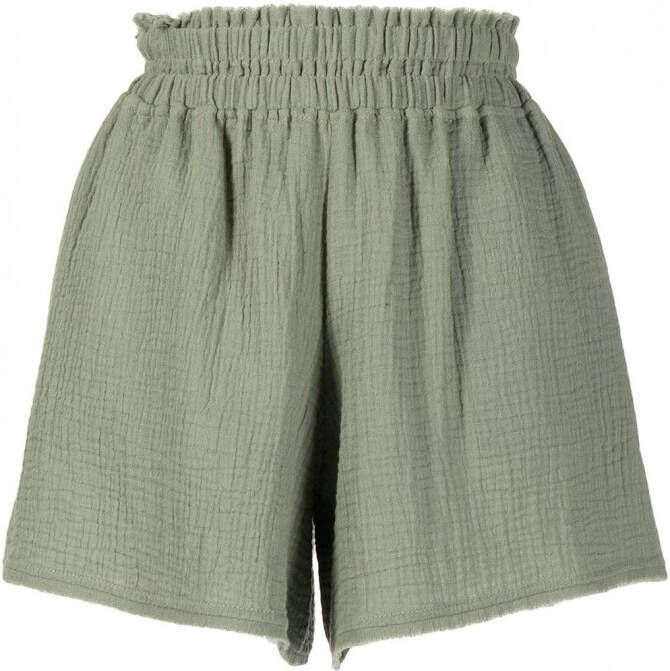 0711 Ruimvallende shorts Groen