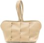 0711 Seashell geweven clutch Bruin - Thumbnail 1