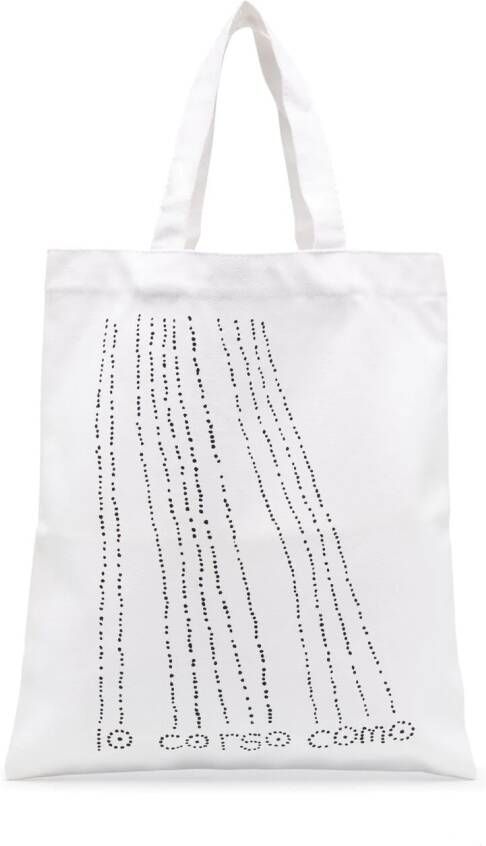 10 CORSO COMO Canvas shopper Wit