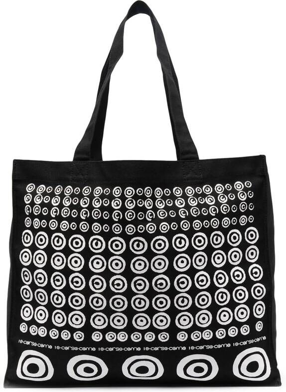 10 CORSO COMO Canvas shopper Zwart