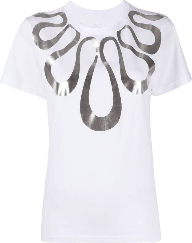 10 CORSO COMO Metallic T-shirt Wit