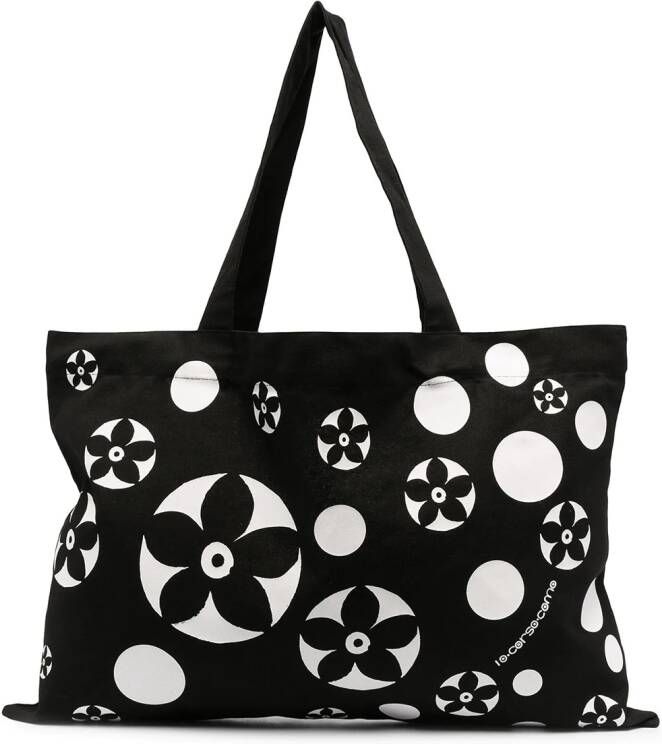 10 CORSO COMO Shopper met bloemenprint Zwart