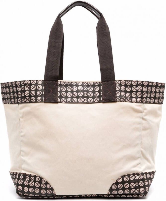 10 CORSO COMO Shopper met geometrische print Beige