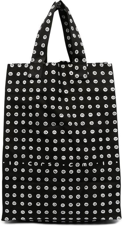 10 CORSO COMO Shopper met logoprint Zwart