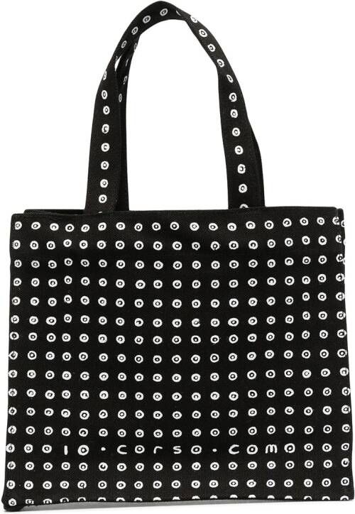 10 CORSO COMO Shopper met logoprint Zwart