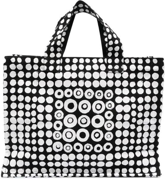 10 CORSO COMO Shopper met patroon Zwart