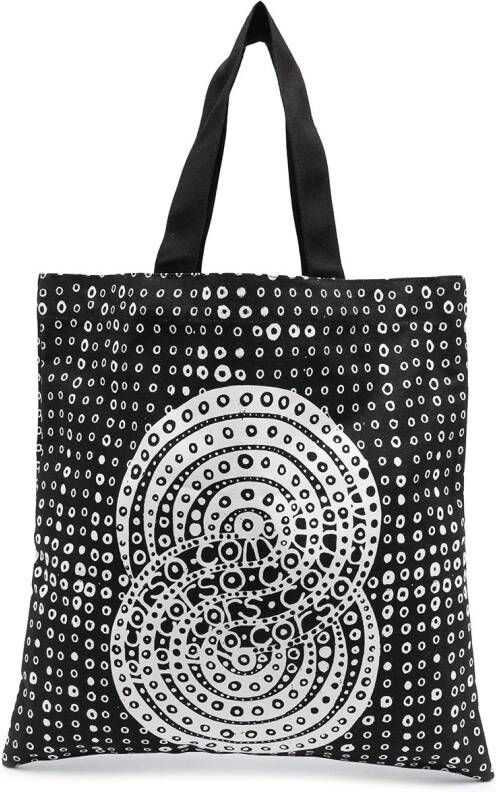 10 CORSO COMO Shopper met print Zwart