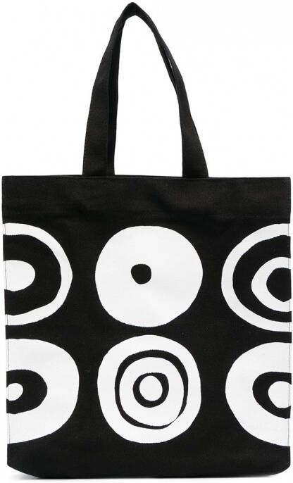 10 CORSO COMO Shopper met print Zwart