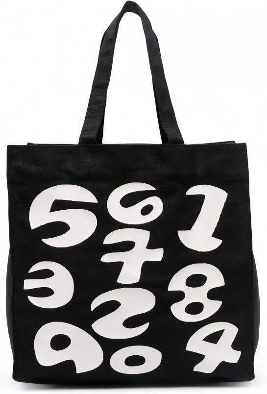 10 CORSO COMO Shopper met print Zwart