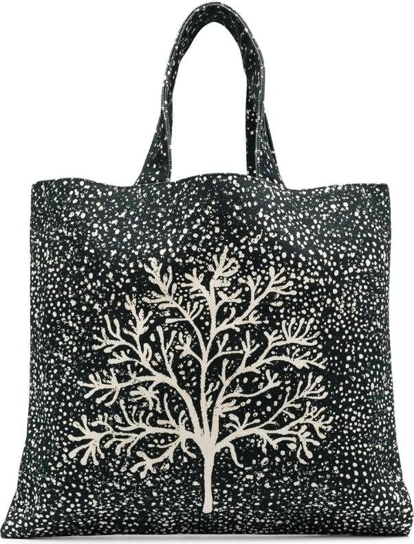 10 CORSO COMO Shopper met print Zwart