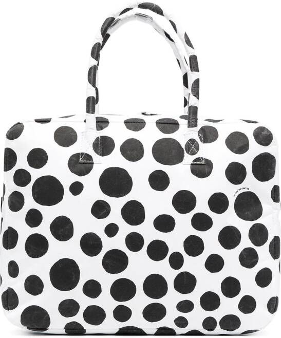 10 CORSO COMO Shopper met stippen Wit