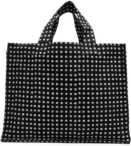 10 CORSO COMO Shopper met stippen Zwart