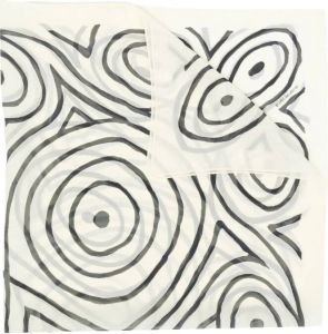10 CORSO COMO Sjaal met abstracte print Wit