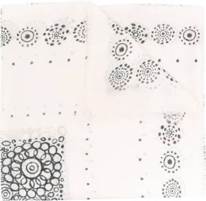 10 CORSO COMO Sjaal met geometrische print Beige