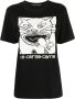 10 CORSO COMO T-shirt met katprint Zwart - Thumbnail 1