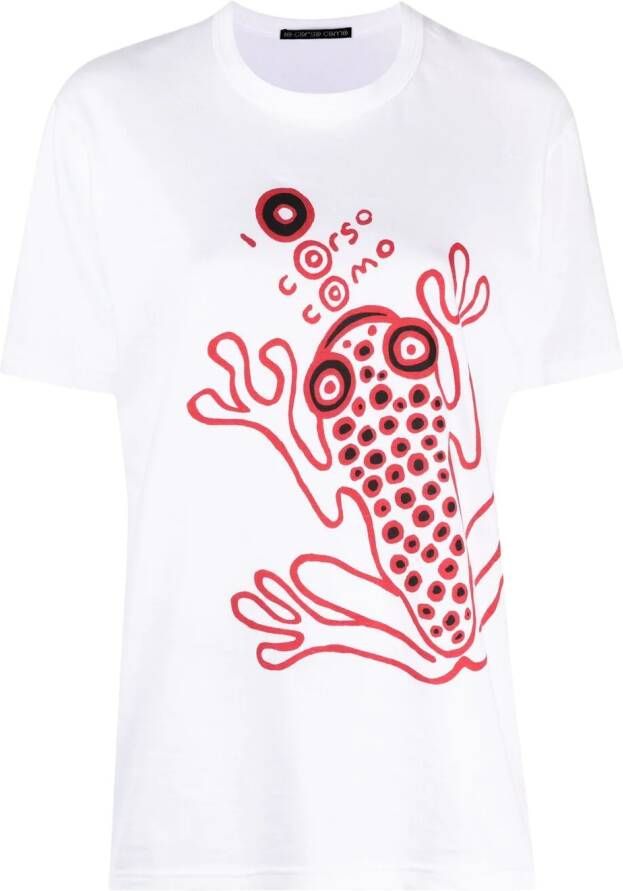 10 CORSO COMO T-shirt met logoprint Wit