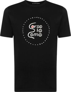 10 CORSO COMO T-shirt met logoprint Zwart