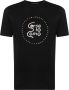 10 CORSO COMO T-shirt met logoprint Zwart - Thumbnail 1
