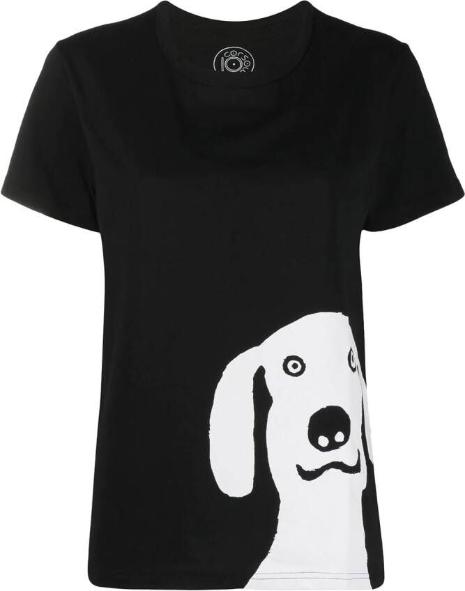 10 CORSO COMO T-shirt met print Zwart