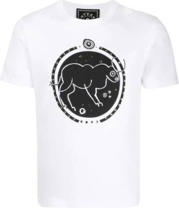 10 CORSO COMO T-shirt met stierprint Wit