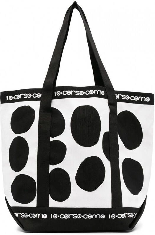 10 CORSO COMO Tweekleurige shopper Zwart