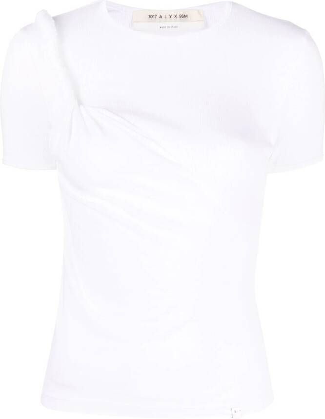 1017 ALYX 9SM Asymmetrisch T-shirt Wit