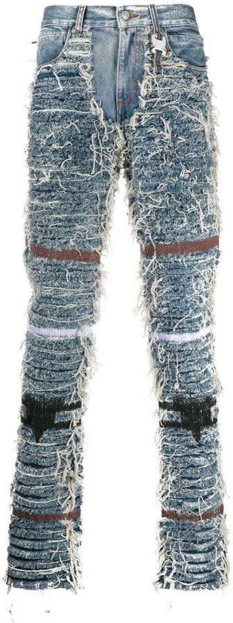 1017 ALYX 9SM Gerafelde jeans Blauw