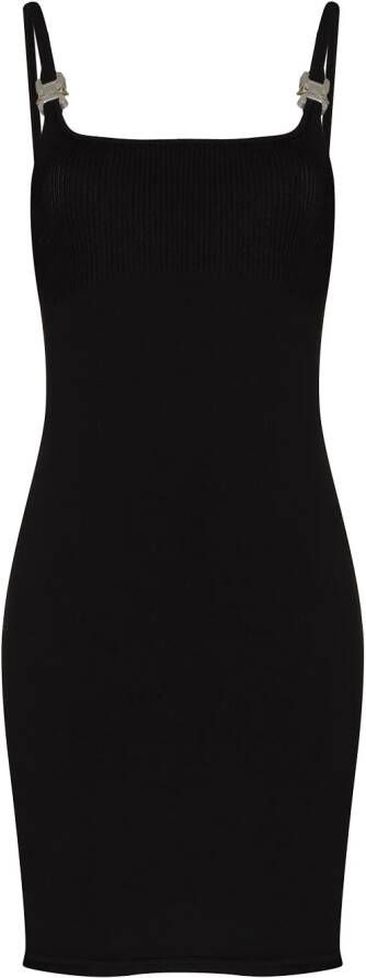 1017 ALYX 9SM Geribbelde mini-jurk Zwart