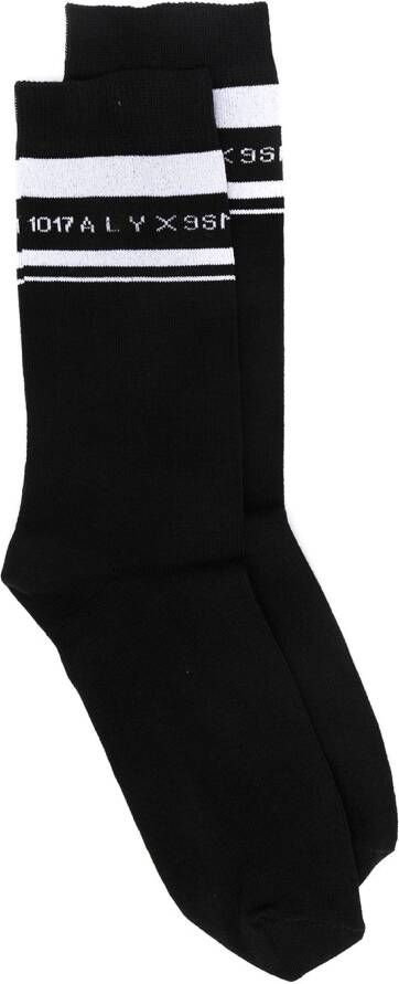 1017 ALYX 9SM Intarsia sokken Zwart