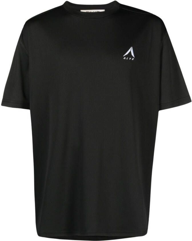 1017 ALYX 9SM T-shirt met geborduurd logo Zwart