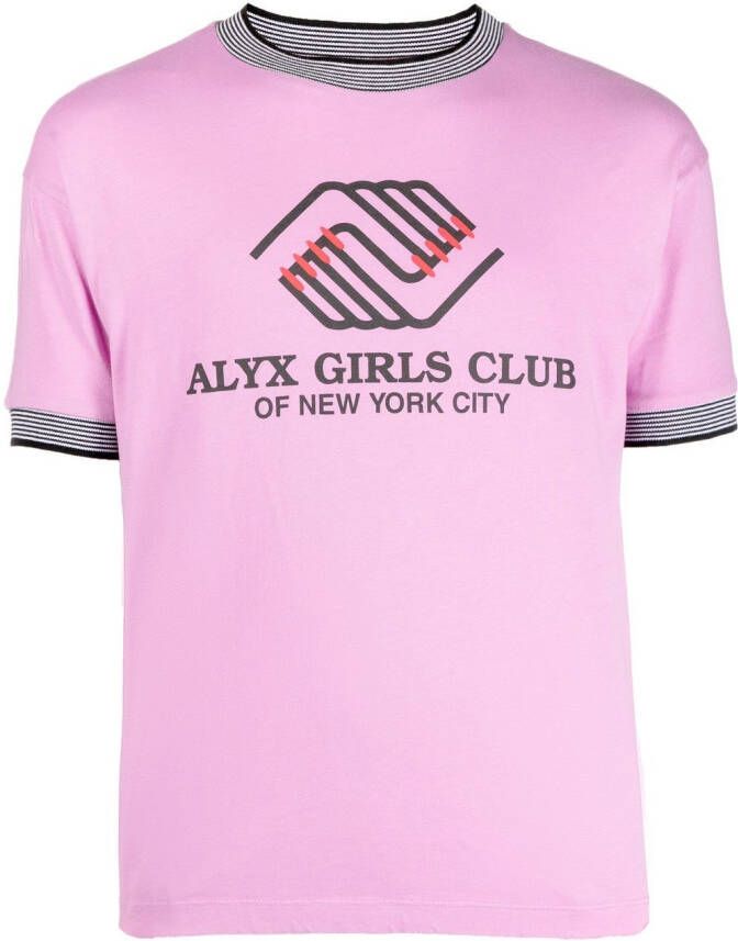 1017 ALYX 9SM T-shirt met tekst Roze
