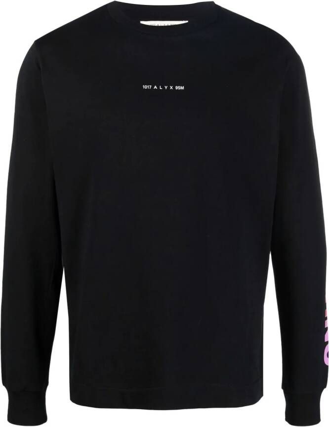 1017 ALYX 9SM Sweater met tekst Zwart