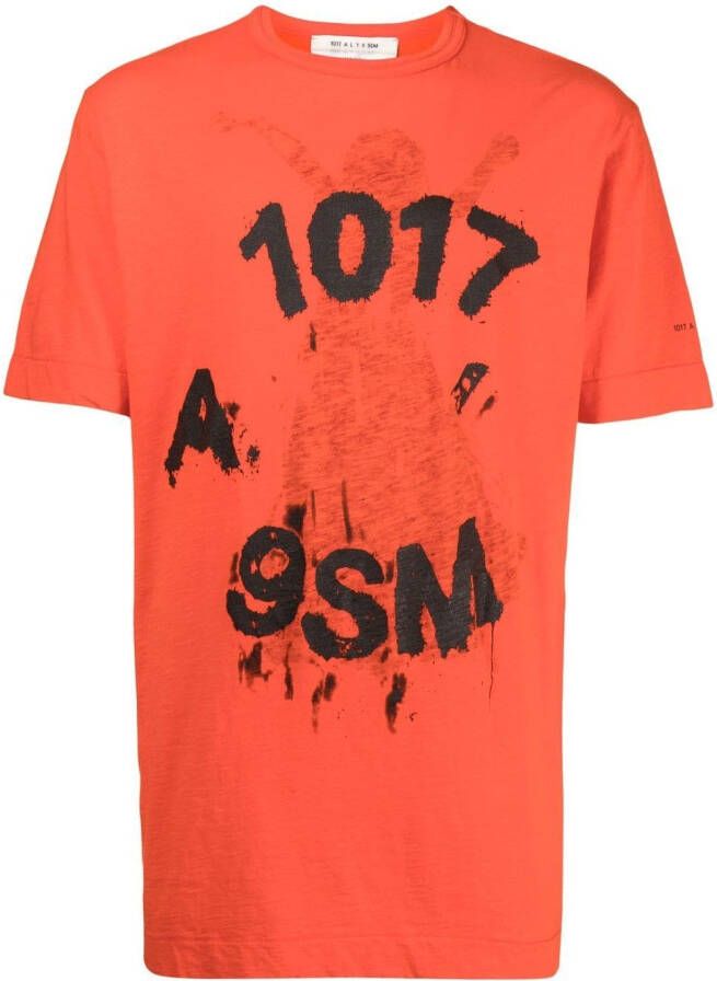 1017 ALYX 9SM T-shirt met grafische print Oranje