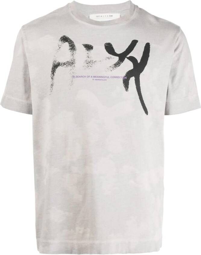 1017 ALYX 9SM T-shirt met logoprint Grijs