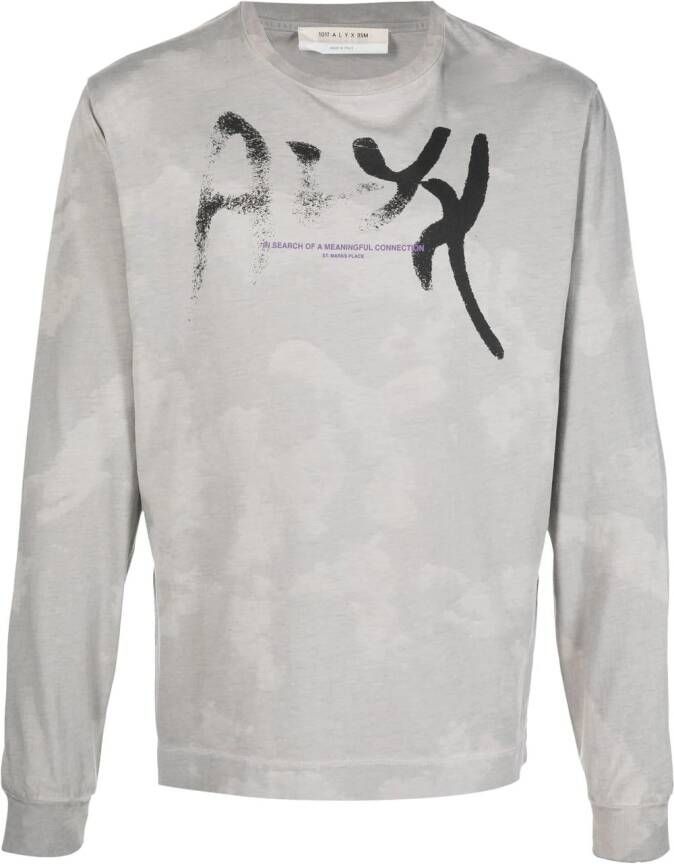 1017 ALYX 9SM T-shirt met logoprint Grijs
