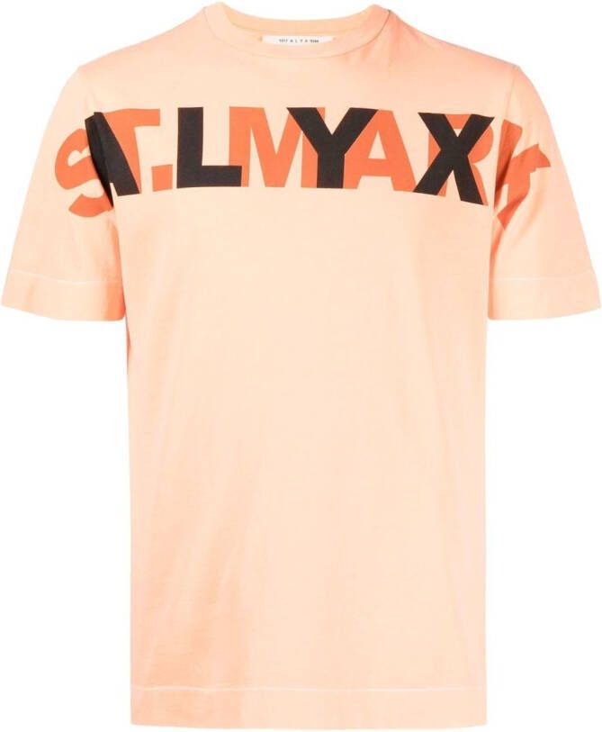 1017 ALYX 9SM T-shirt met logoprint Oranje