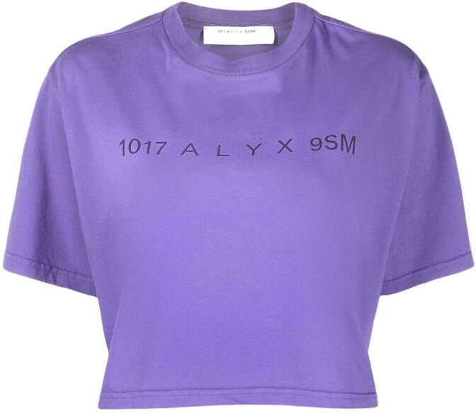 1017 ALYX 9SM T-shirt met logoprint Paars