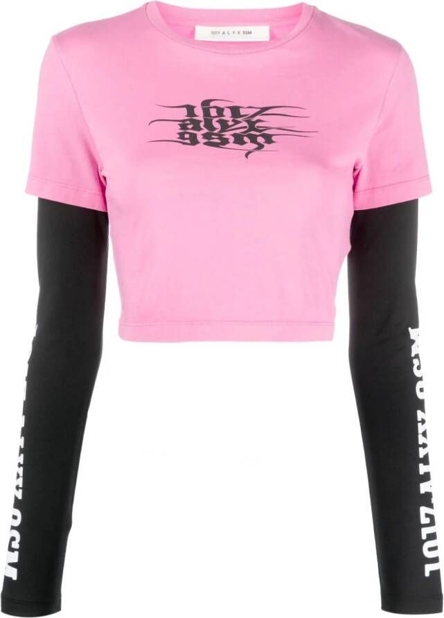 1017 ALYX 9SM T-shirt met logoprint Roze