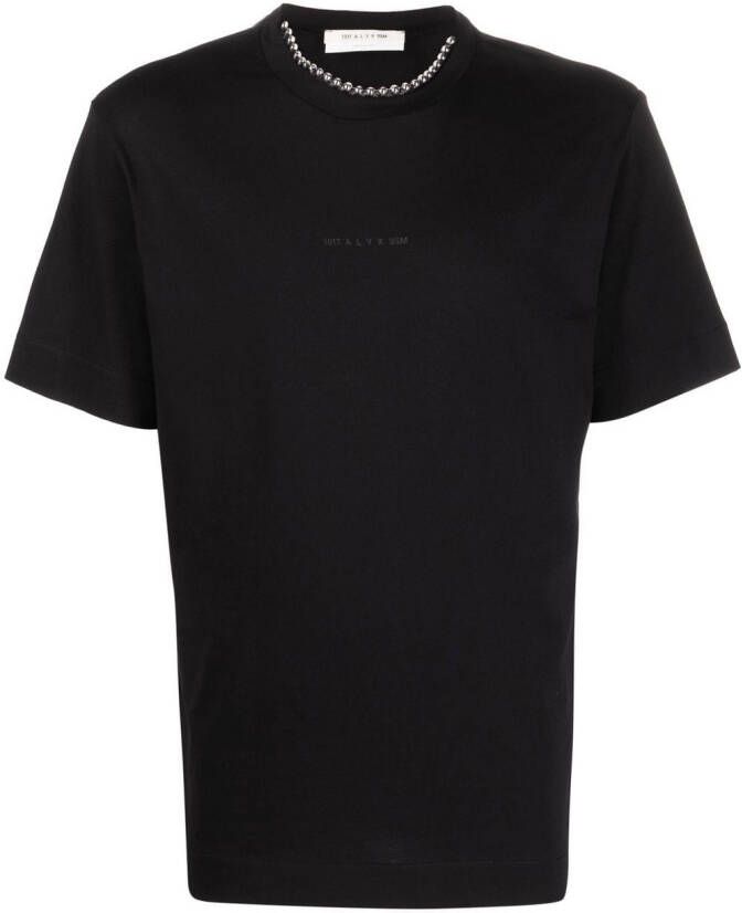 1017 ALYX 9SM T-shirt met verfraaide kraag Zwart