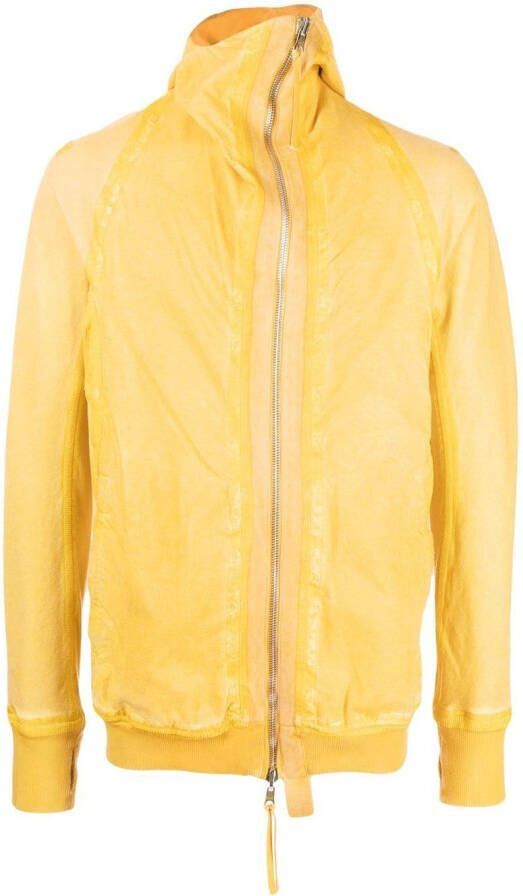 Boris Bidjan Saberi Asymmetrische hoodie Geel