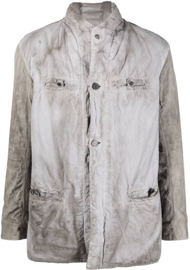11 By Boris Bidjan Saberi Button-up jack Grijs
