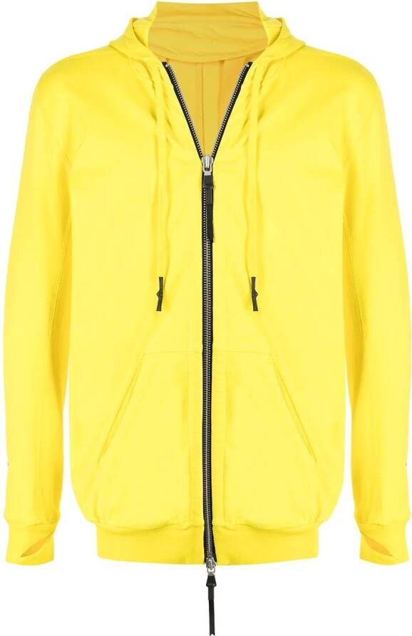 11 By Boris Bidjan Saberi Hoodie met rits Geel